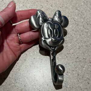 Disney Silver Minnie Mouse Wall Hook